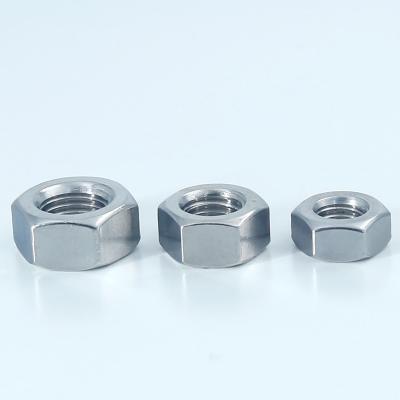 China Heavy Industry Carbon Steel 304 316 DIN934 ASTM 18.2.2 Stainless Steel Hex Lock Nuts for sale