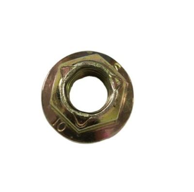 China General Industry Grade 10 DIN6927 All Metal Hex Flange Lock Nut , Top Lock Flange Nut for sale