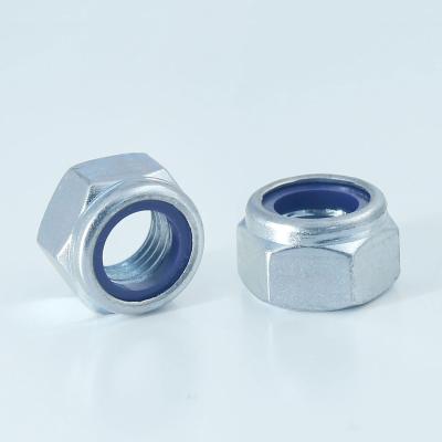 China General Industry DIN985 Hex Nylon Insert Nuts Nylon Self Locking Nuts for sale