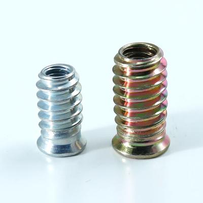 China OEM Hex Socket Screw In Threaded Insert Nut For Wood Internal And External Thread Insert Nut for sale