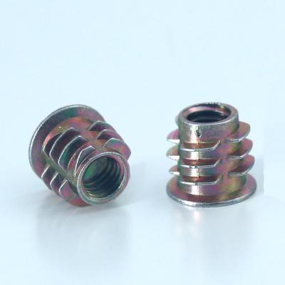 China Wood Furniture Galvanized Carbon Steel Wood Insert Nut For Furniture for sale