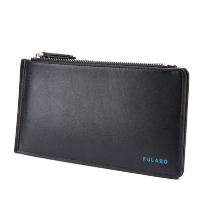 China YTF-P-QB026 Fashion Business Anti-theft Long Bifold Leather Wallet For Men for sale