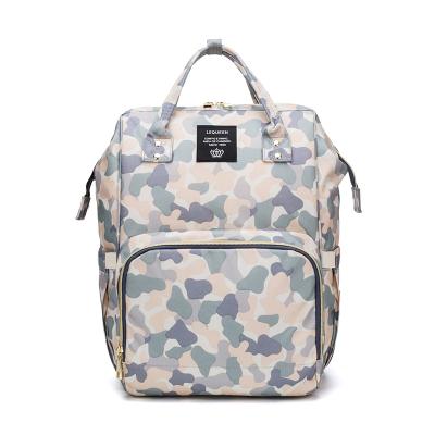 China Multi-Functional Diaper Bag Mummy Bag Backpack Mummy Camouflage Diaper Bag Waterproof Diaper Bag for sale