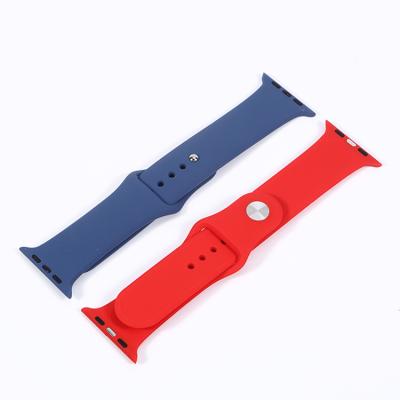 China Popule Design New Style Silicone Watch Band Printed Watch Band For Apple Rubber Band Watch for sale