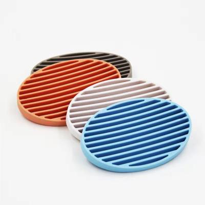 China Eco-friendly Wholesale Home Decoration Hotel Bathroom Silicone Soap Holder Soap Mat for sale