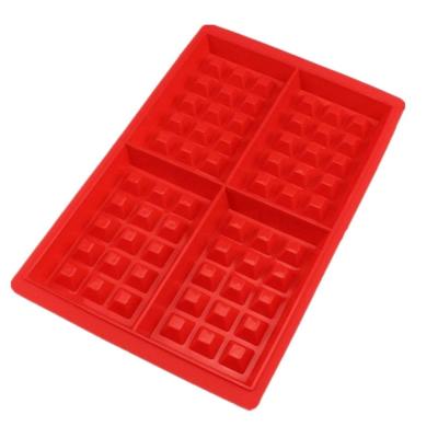 China High Quality Viable Cake Chocolate Candy Mold Silicone Waffle Maker Baking Mold for sale