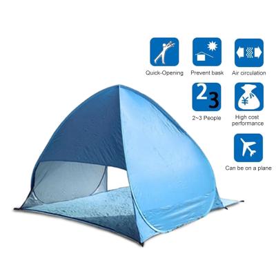 China Extended Type Waterproof Polyester Fabric 2 Or 3 Person Outdoor Camping Tents For Seasons for sale