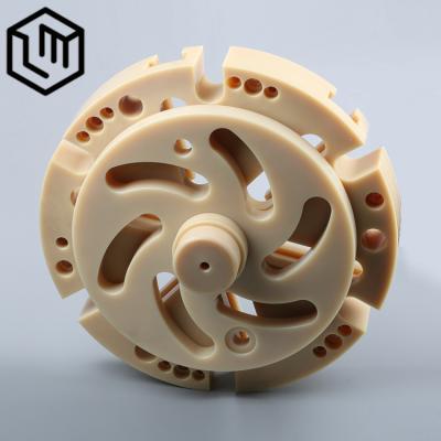 China Factory ISO 9001 Lumiao CNC Plastic Machining Parts CNC-Bearbeitungsteile medical custom peek pom for impeller for sale