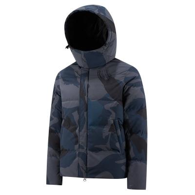 China Anti-wrinkle Mens Camouflage Waterproof Ski Jacket Warm Winter Snow Coat Mountain Anorak Hooded Raincoat White Duck Down Jacket for sale