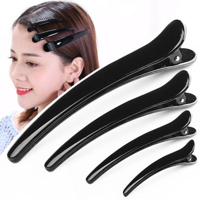 China Hot-selling Fashion Platypus Clip Black Barber Shop Commonly Used Models 4 Class Hair Clip Gift Small Bundles Hair Jewelry C-0648 for sale