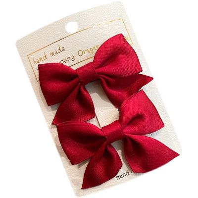 China Sweet Princess Hairpins Bowknot Headdress Fashion Hairpins Barrettes Kids Hair Clip Barrettes 2pcs/Set for sale