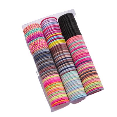 China 50PCS/PACK Fashion Women Basic Gum For Elastic Hair Bands Ponytail Holder Hair Band Girls Colorful Elastic Scrunchies for sale