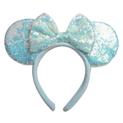 China High Quality Soft Colorful Sequins And Dream Bow Headband For Kids Hair Accessories for sale