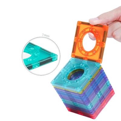 China Building Toy Amazon Hot Sale Magnetic Tiles Kids Toys Set Building Blocks Safe Magnetic Baby DIY 78 pcs for sale