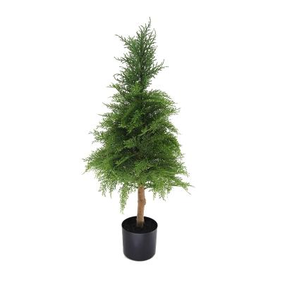 China Amazon Hotsales Cypress 120CM Soft High Quality Artificial Props Artificial Plants for sale