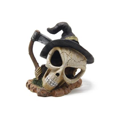 China Other Sale Aquarium Landscaping Decoration Skull Cave Cavity Home Hideout Ornaments for sale