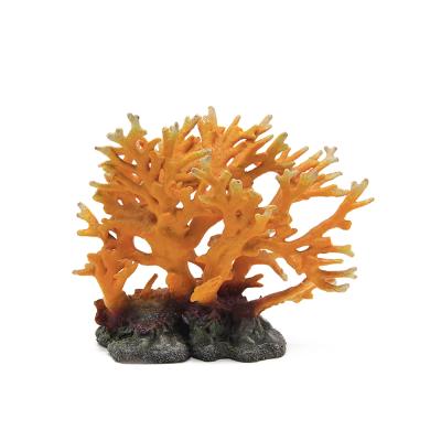 China Hard / 30CM Imitated Coral Pink Aquarium Breakable Aquarium Landscaping Decoration Resin Craft Large Aquarium Decoration for sale