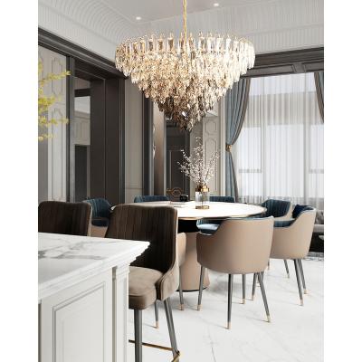 China Contemporary luxury crystal LED ceiling K9 art deckenleuchte lampadario candelabros avize lampara colgante chandelier pendant light chandeliers for sale