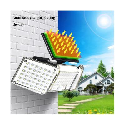 China ABS LED IP65 Indoor Garden Light Fixtures Wall Mount Solar Sensor Floodlight Outdoor Waterproof Wandlampe Wall Lamps Light for sale