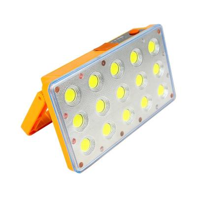 China LED 200W 100W Outdoor Portable COB Solar USB Outdoor Emergency Camping Growing Rechargeable Work Light Spotlight Flood Light Lamp for sale