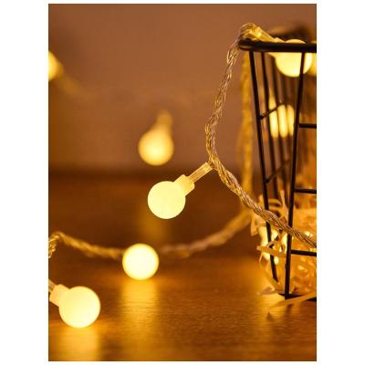 China Outdoor Decoration Led Solar Waterproof Colorful Crystal Outdoor Decor Lamparas Neon Sign Lamparas Christmas Holiday Light Bulb Strip Lighting Fairy Lights for sale