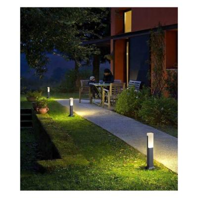 China IP65 Modern Solar LED Garden Pathway Backyard Floor Ground Post Ground Lawn Lawn Garden Bollard Lamp Modern Energy Saving Light for sale