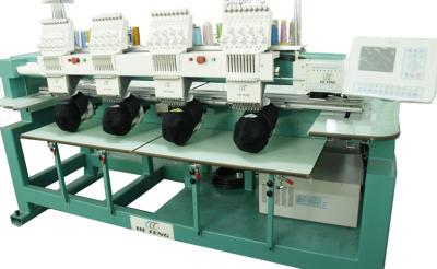 China 4 Heads 9 Colors Computerized Cap Embroidery Machine , 5 Inches LCD for sale