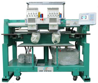 China Two Heads Cap Embroidery Machine , 110V / 220V With Servo Motor for sale