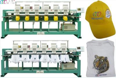 China Six Head Clothes Nine Needle Digital Embroidery Machine With Servo Motor for sale