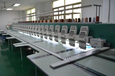 China 1200RPM flat bed High speed 24 heads Embroidery Machines with Dahao 366 8