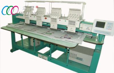 China Mixed Hat / Tee Shirt Flat Computerized Embroidery Machine , 4 Head 9 Needle for sale