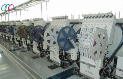 China 12 Heads Industrial Double Sequin Embroidery Machine With Servo Motor for sale