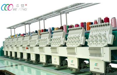 China pro 10 Heads Automatic Flat Embroidery Machine , Auto Trimmer And Color Changing for sale