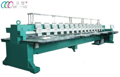 China Commercial Multi-Head Flat Embroidery Equipment Machine , 15 Heads 9 Needles for sale