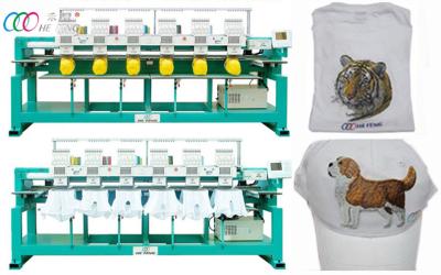 China Cap / Shirt Six Head Industrial Computerized Embroidery Machine / Equipment for sale