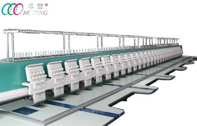 China 28 head Flat Embroidery Machine , cloth / lace Computerized Embroidery Machine for sale