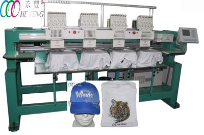 China Flat bed Computer four Head 9 Needle Embroidery Machine For Leather Clothing for sale