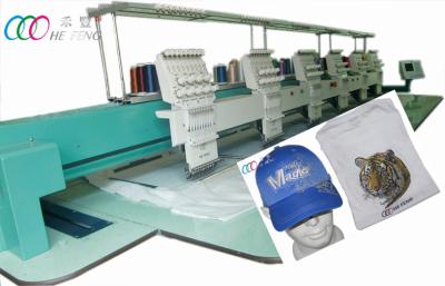 China Auto Cap / T-shirt Six Head Embroidery Machine With 550*450mm Embroidery Area for sale