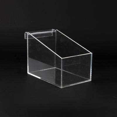 China Amazon Environmental Friendly Hot Sale Cheap Clear Rack Storage Holders And Racks Hanging Transparent Acrylic Display Box for sale