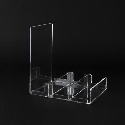 China Amazon Hot Environmental Friendly High Quality Storage Bins Divided Tray Transparent Acrylic Trays For Retail Store for sale