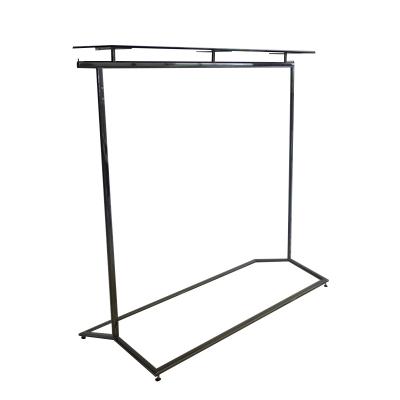 China Popular Double Sided Clothing Retail Rack Display Rack Board Panel Garment Furniture Glass Racks for sale