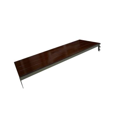 China Clothing Store Hanging Shelfs For Slotted Wooden Tube Store Display Furniture Shelf for sale