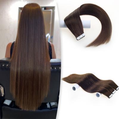 China Wholesale Price Grade 10A Hot Selling High Quality Indian Straight Human Hair Tape In Extensions In Stock for sale