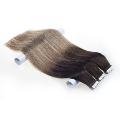 China Silky Straight Wave Ready To Ship Hot Selling Cuticle Aligned Double Drawn Hair Extensions Tape Hair Extensions for sale