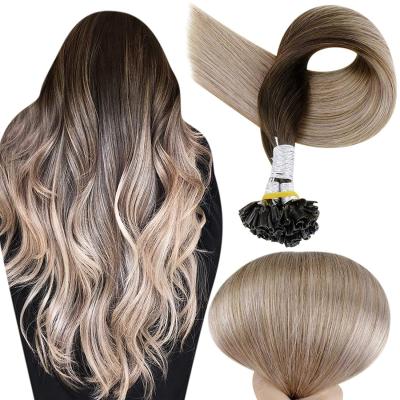 China Factory Price U Tip Hair Extensions Silky Straight Hair Extensions Virgin Remy Russian Wave Hair Extensions for sale