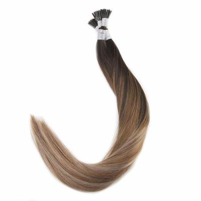 China Wholesale Straight I Tip Keratin Prebonded Hair Stick Tip Brazilian Balayage Color Me Tip Hair Extensions Hair for sale