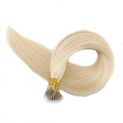 China Cheap Straight Virgin Human Nano Ring Hair Extensions Factory Price Double Ended for sale