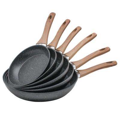 China Sustainable Marble And Granite Cookware Sets Frying Pans Forged Pan for sale