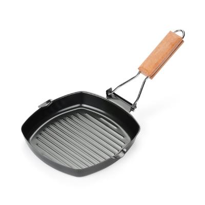 China Non Sustainable Square Stick Carbon Steel BBQ Grill Pan for sale