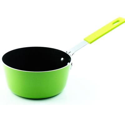 China New Viable Wholesale Colorful Non Stick Kitchen Cookware Pot Heat Milk Pan Baby Helped Food Soup Pot for sale